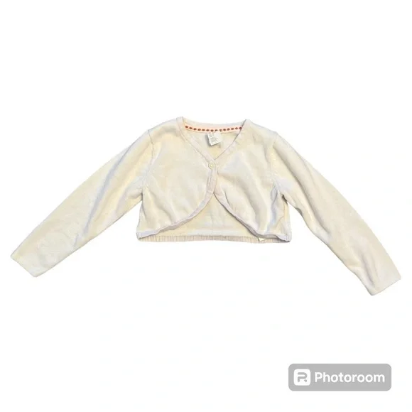 H&M natural white cotton bolero size 18M - Picture 2 of 4